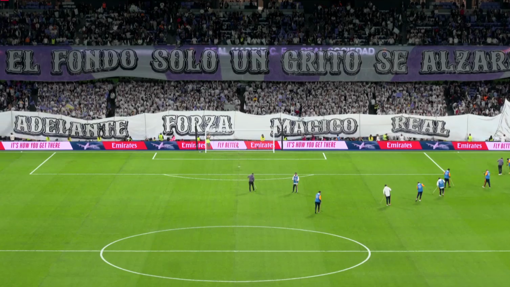 Imagen del fondo sur del Bernabéu.