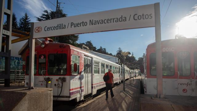 Estación de Cercanías de Cercedilla.