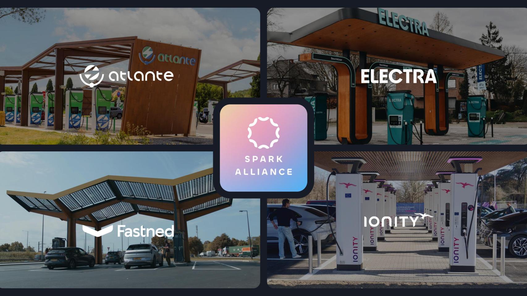 Atlante, Electra, Fastned e Ionity se unen para crear Spark Alliance, la red de carga más grande de Europa