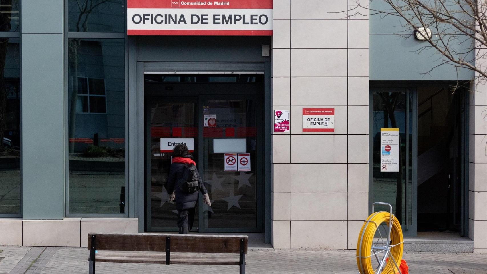 Una oficina de empleo, en Madrid.