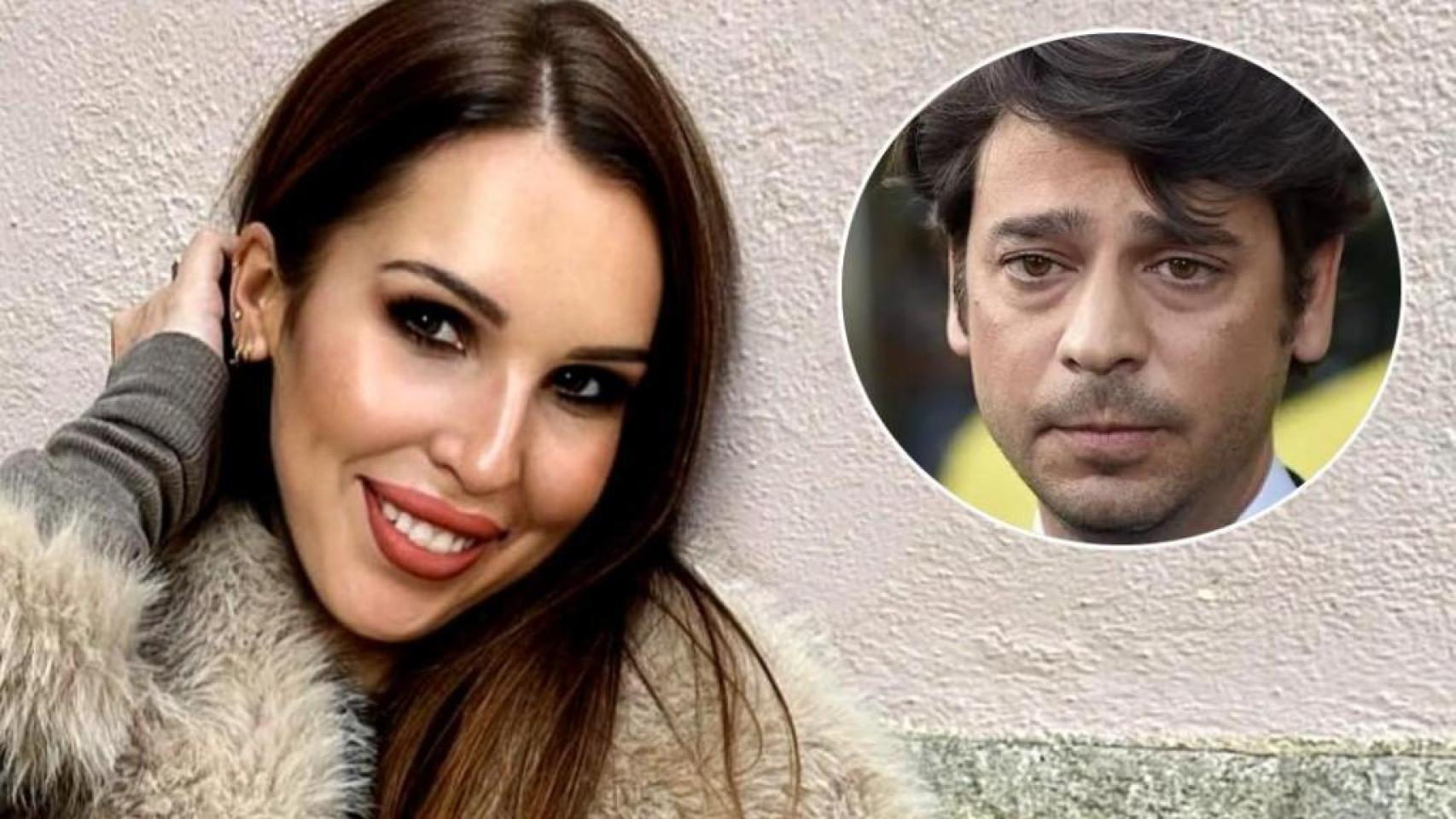 Paula Sánchez Zurdo, exnovia de Miguel Palomo Danko, en un fotomontaje de EL ESPAÑOL junto al hijo menor de Palomo Linares.