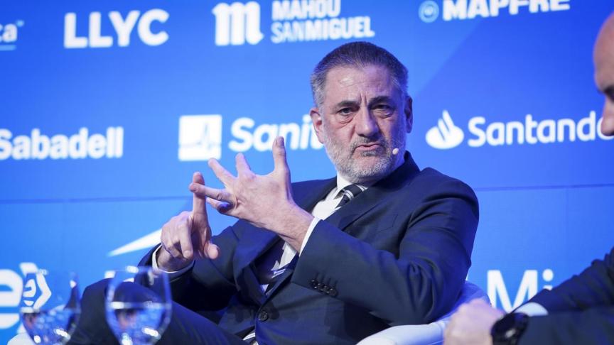 Miguel Ángel García Primo, CEO de Hisdesat, durante su intervención en la tercera jornada del Wake Up, Spain 2025!