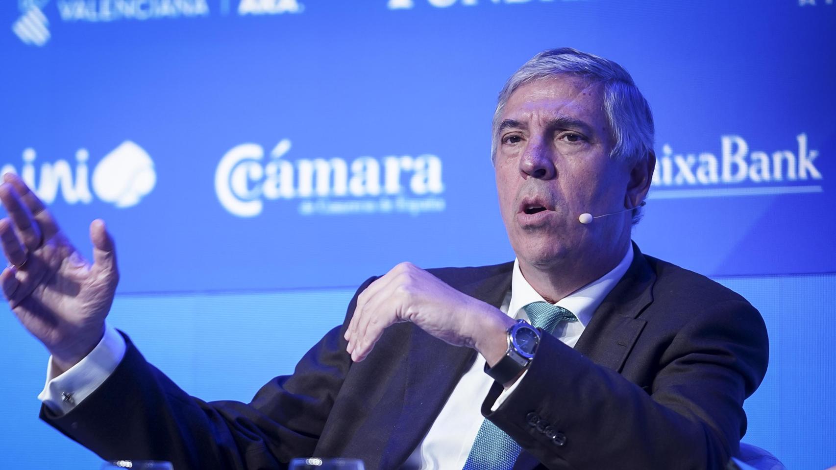 José Vicente de los Mozos, CEO de Indra, durante su intervención en la tercera jornada del Wake Up, Spain 2025!