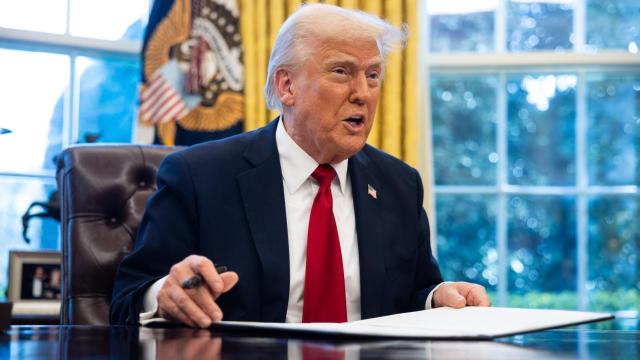 Donald Trump en el Despacho Oval de la Casa Blanca.