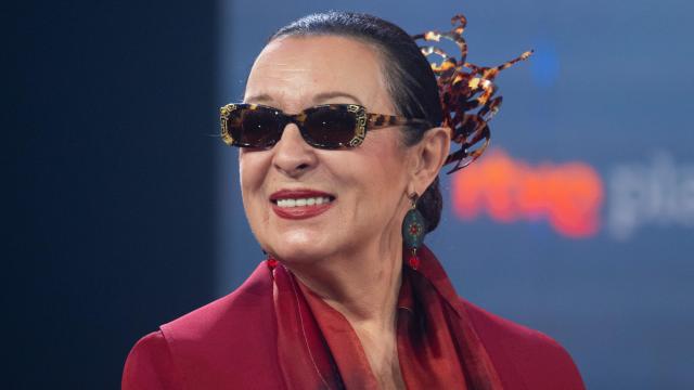 La cantante Martirio en un acto público.