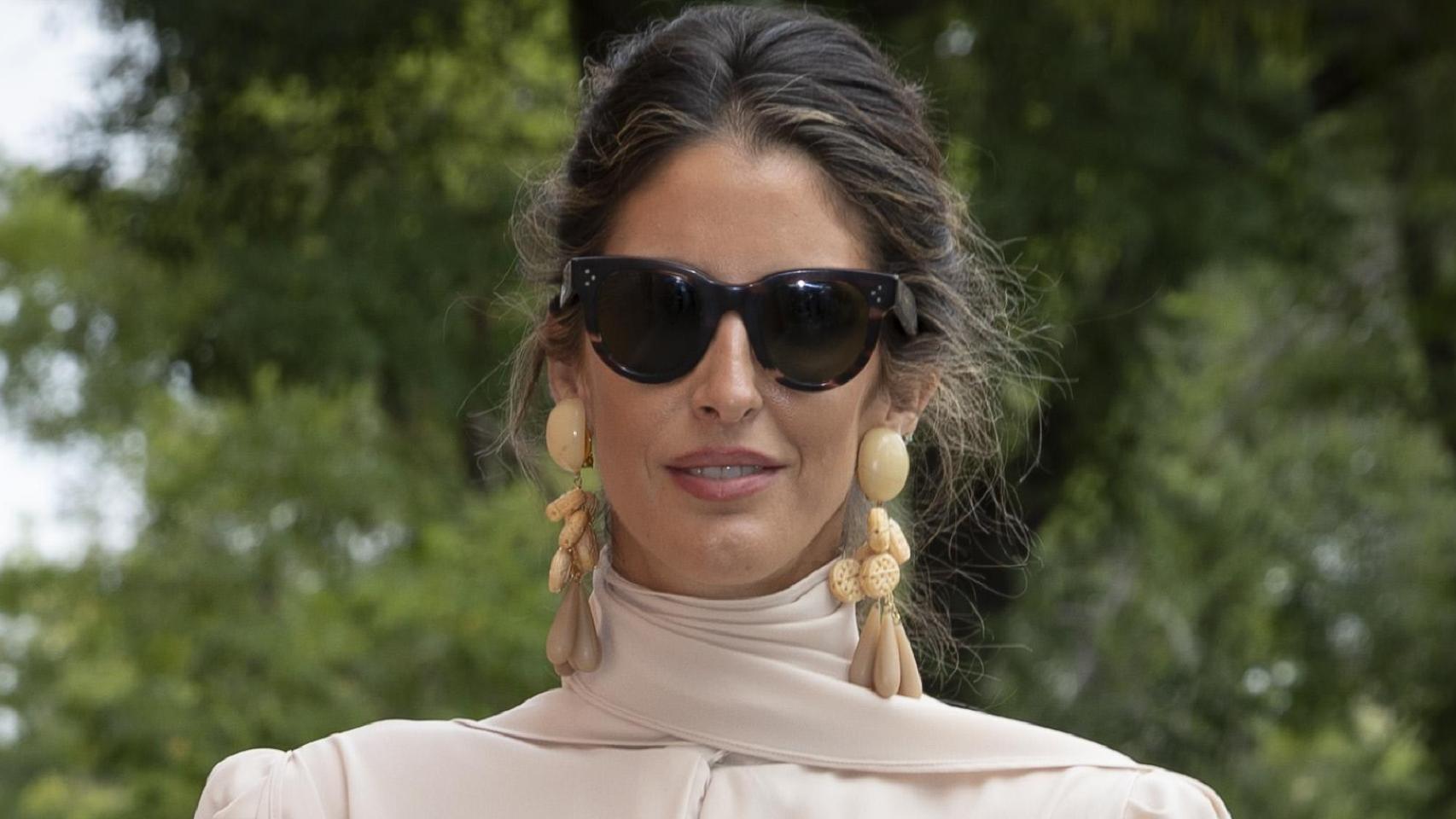 Inés Domecq en una boda celebrada en Madrid en septiembre de 2021.