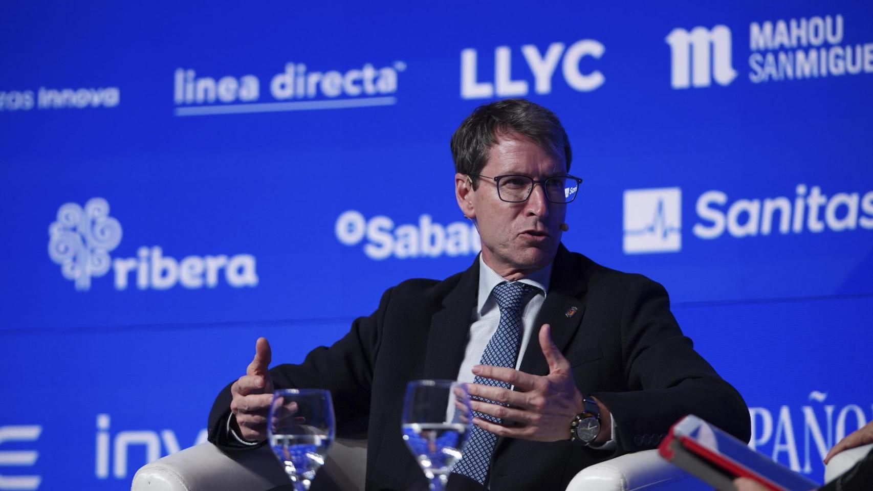 Gonzalo Capellán, presidente de La Rioja, durante su intervención en Wake up, Spain! 2025.