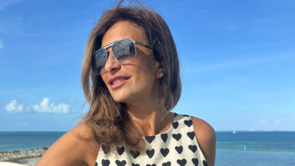 Gema López, con un vestido de su propia firma, Ne&Nu.