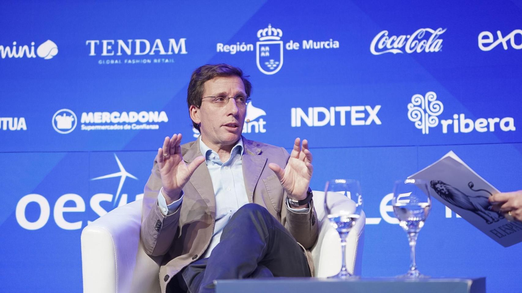 El alcalde de Madrid, José Luis Martínez-Almeida, este viernes en el foro económico Wake Up, Spain!, organizado por El Español, Invertia y Disruptores.