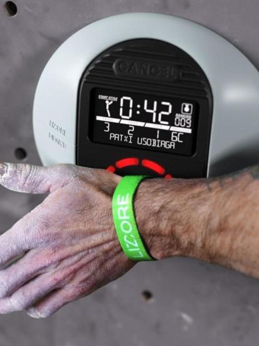 Pulsera en funcionamiento.