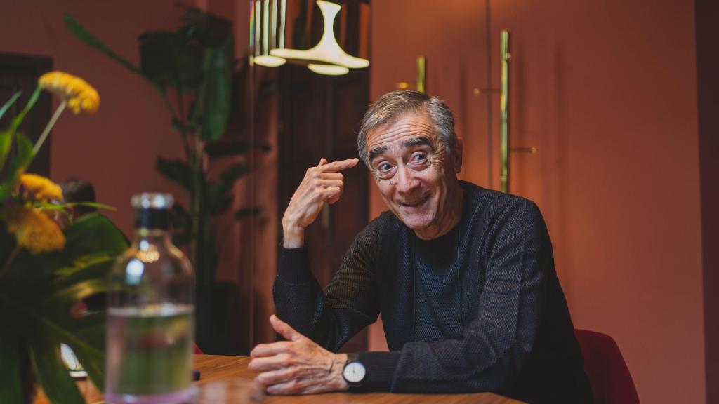 Giráldez, durante la entrevista.