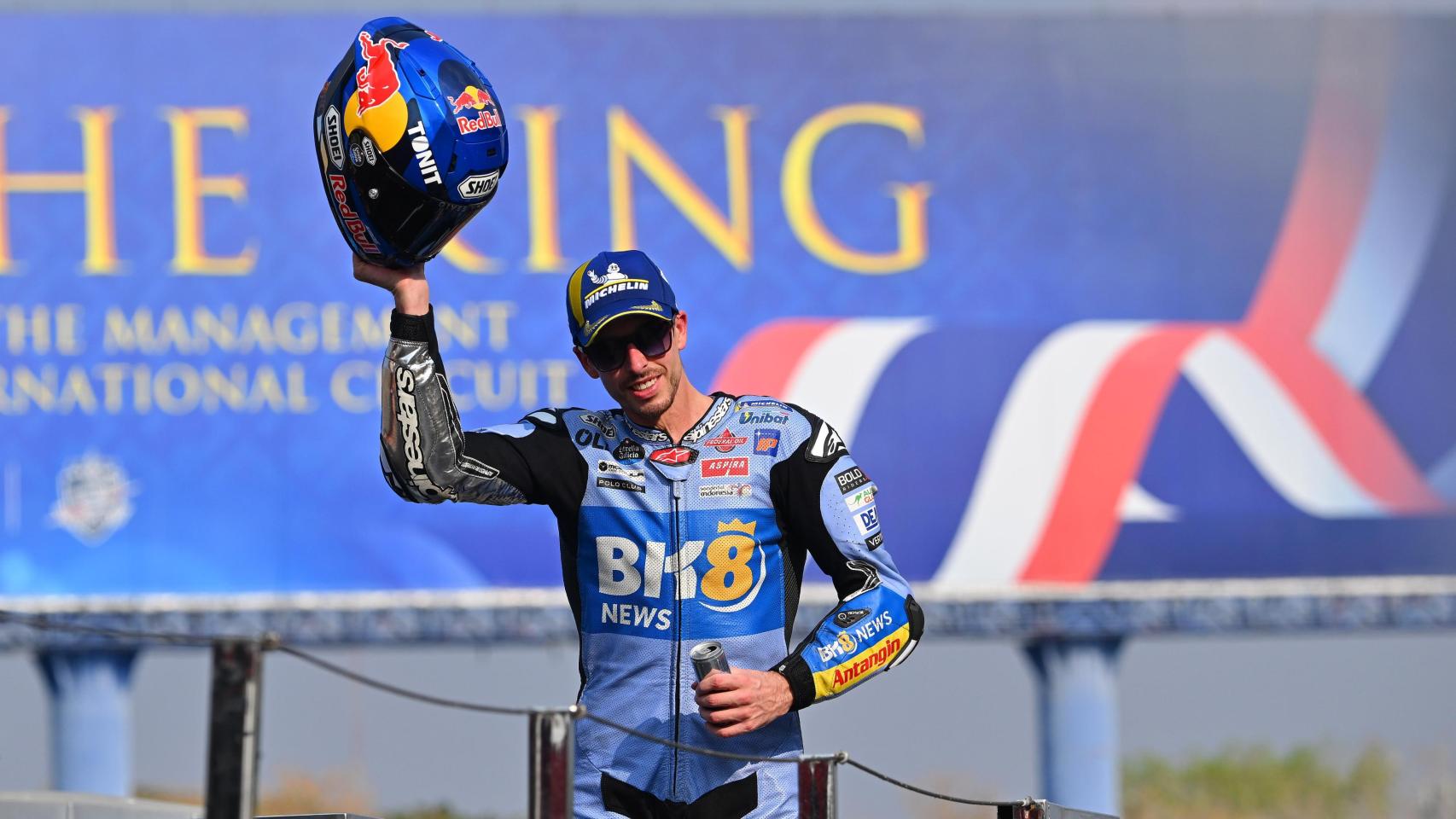 Álex Márquez a la finalización del pasado GP de Tailandia.