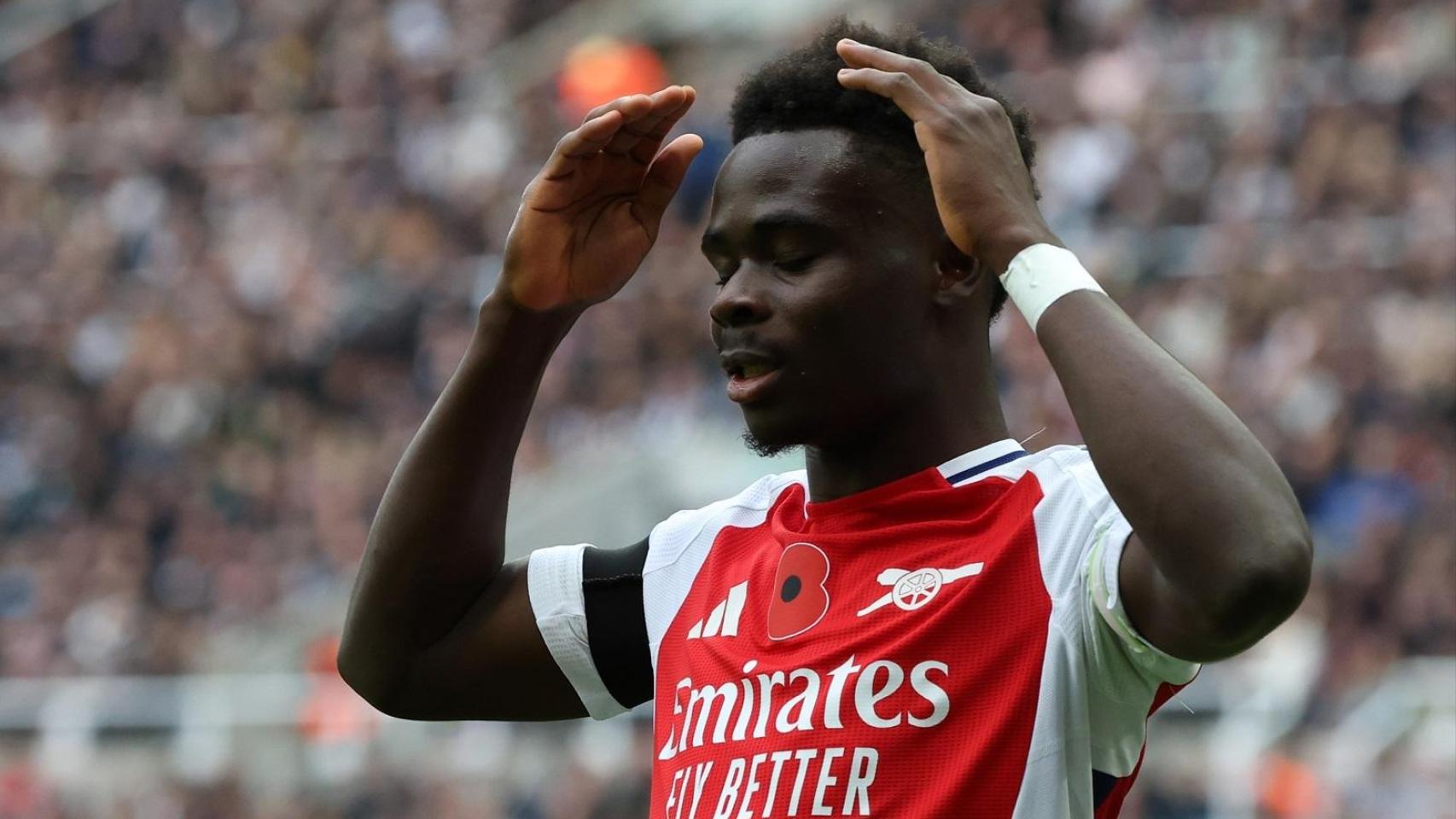 Bukayo Saka, con el Arsenal