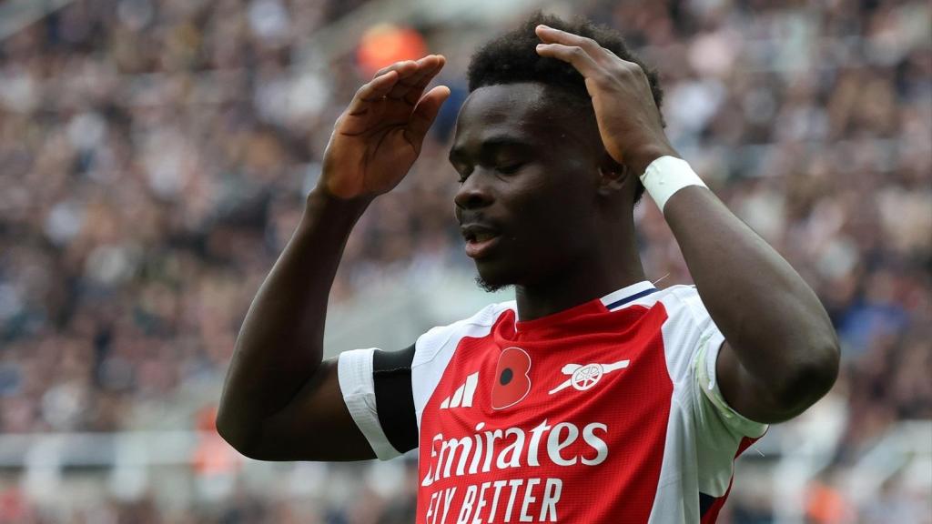 Bukayo Saka, con el Arsenal