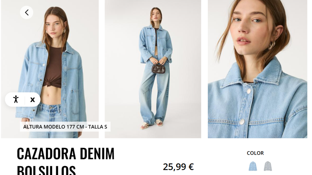 Cazadora denim.  REF. 1742/597/701