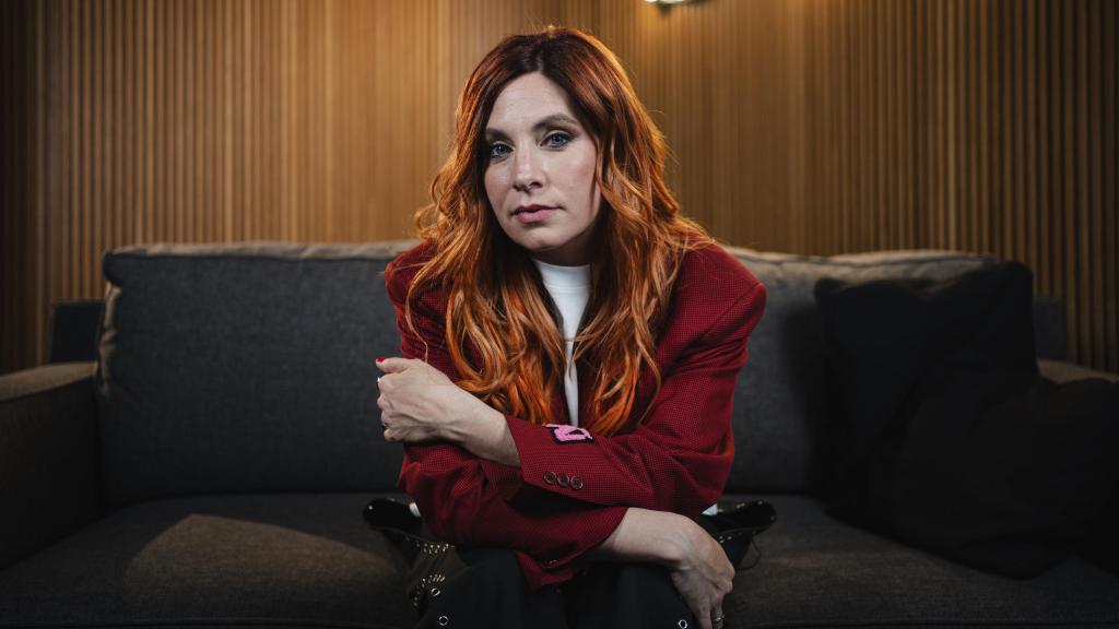 Leire Martínez en las oficinas de Sony.