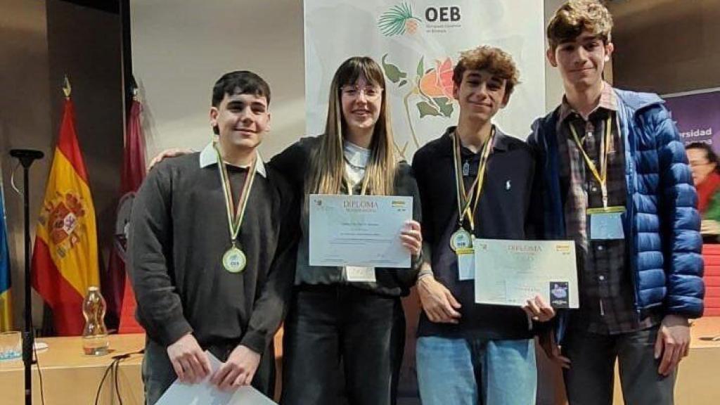 Los cuatro madrileños clasificados para la XX Olimpiada Española de Biología.