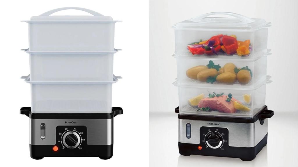 El cocedor eléctrico al vapor de Lidl.