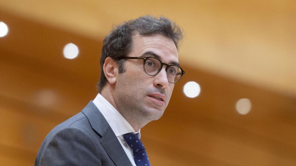 El ministro de Economía, Carlos Cuerpo, en el Senado.