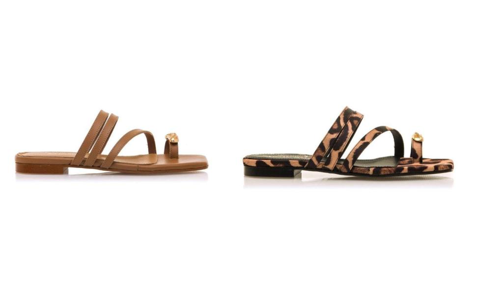 Ambas sandalias cuestan 70 euros.