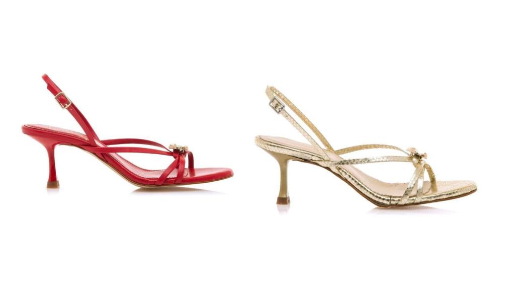 Ambas sandalias cuestan 75 euros.