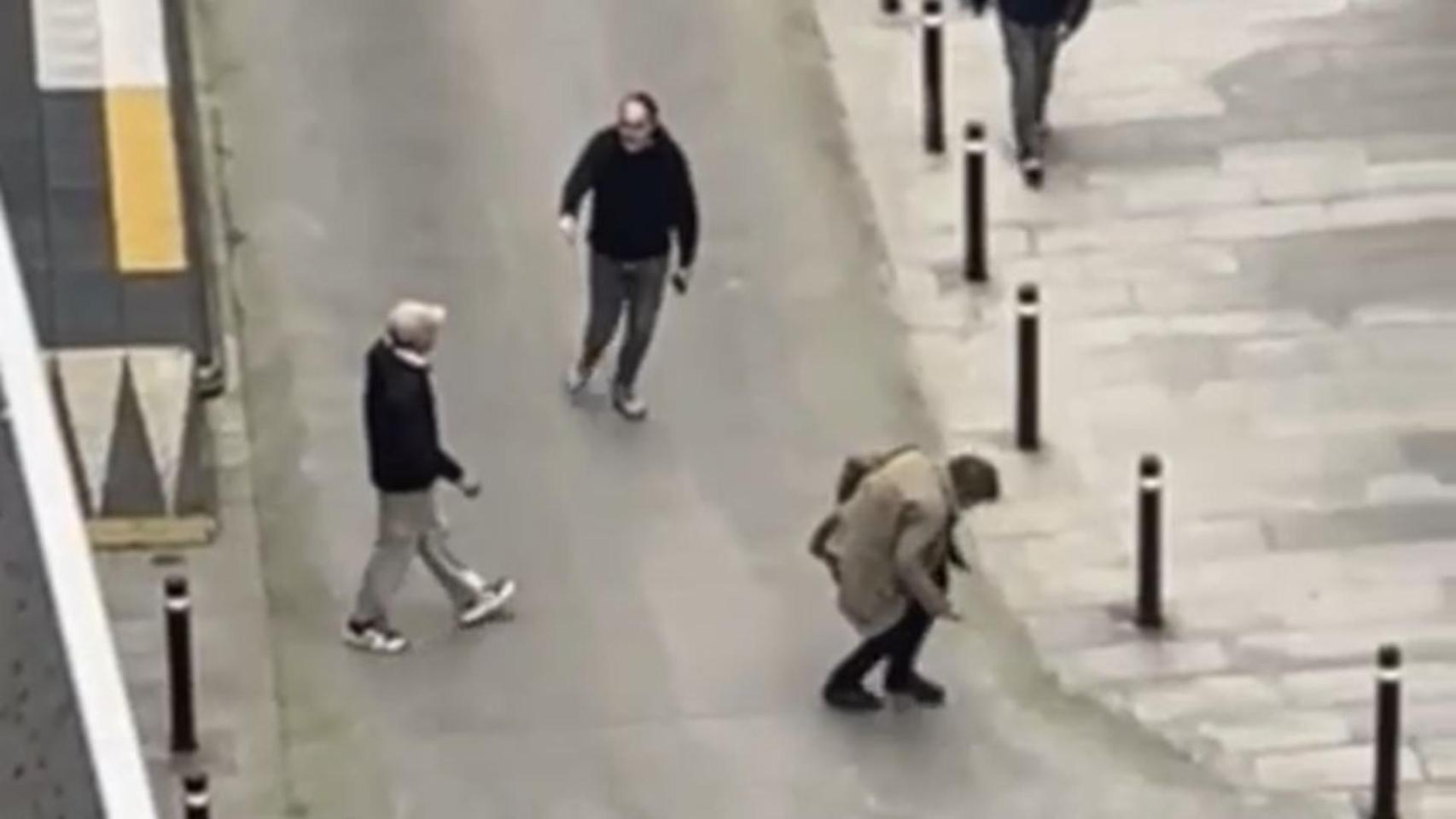 Captura del vídeo de una pelea en San Andrés