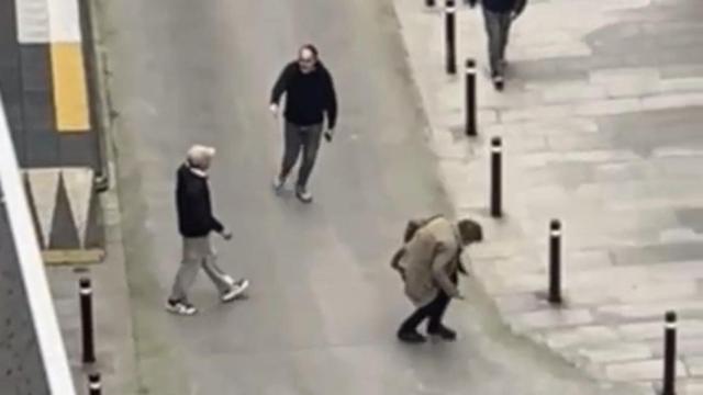 Captura del vídeo de una pelea en San Andrés