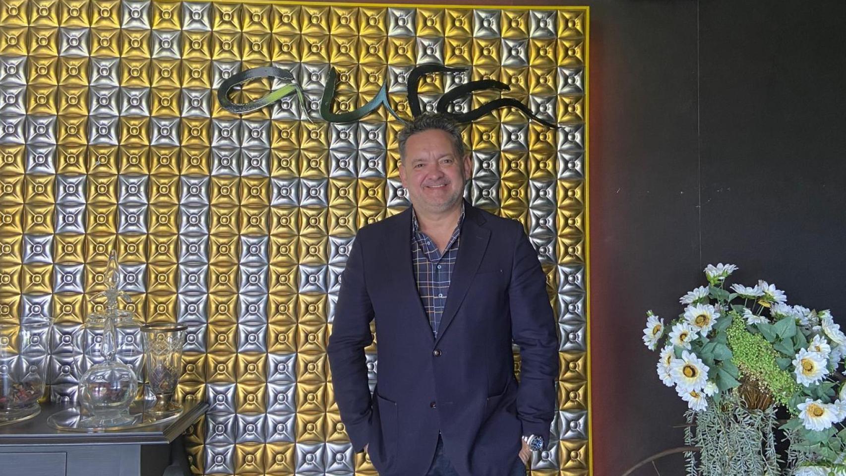 Iván Acedo en su restaurante Aura.