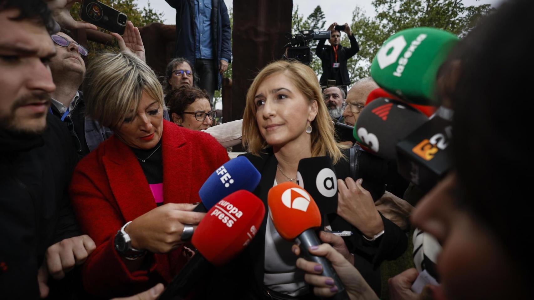 Salomé Pradas, a su llegada al juzgado. Biel Aliño / EFE