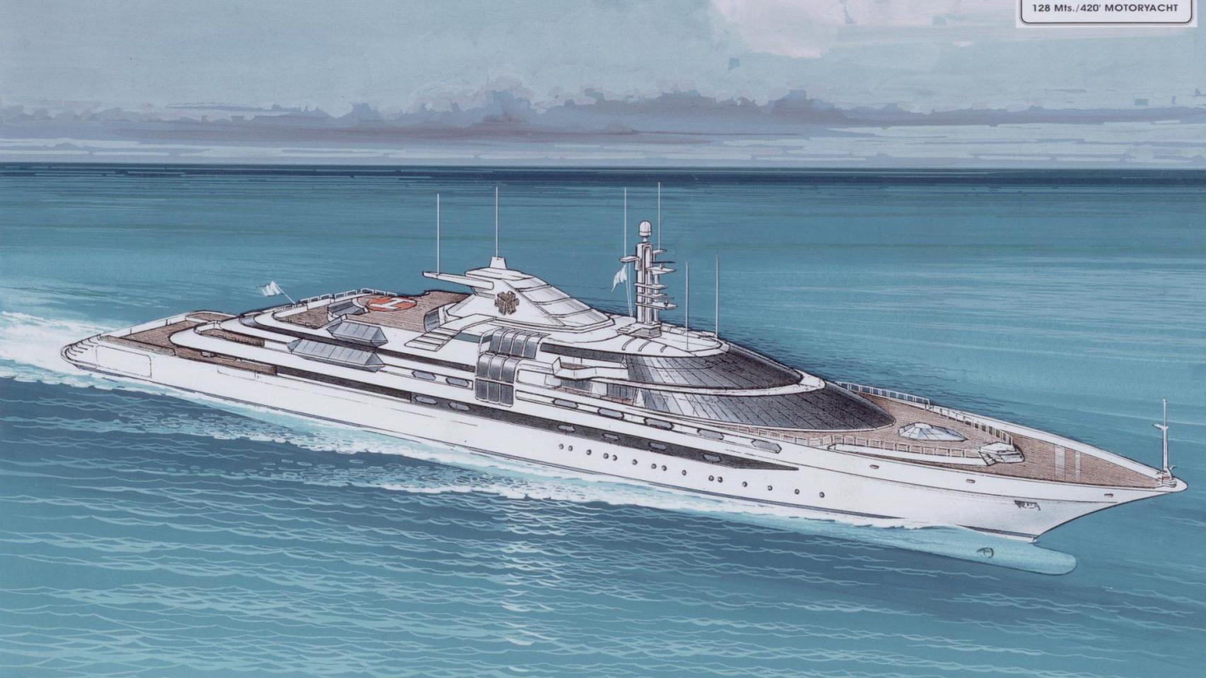 Así era el 'Trump Princess', el anteproyecto del yate español que encargó Donald Trump.