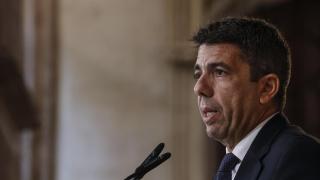 Carlos Mazón comparece en el Palau de la Generalitat. Rober Solsona / EP