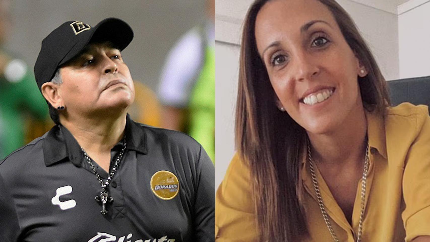 Diego Armando Maradona y Agustina Cosachov (psiquiatra del astro argentino)
