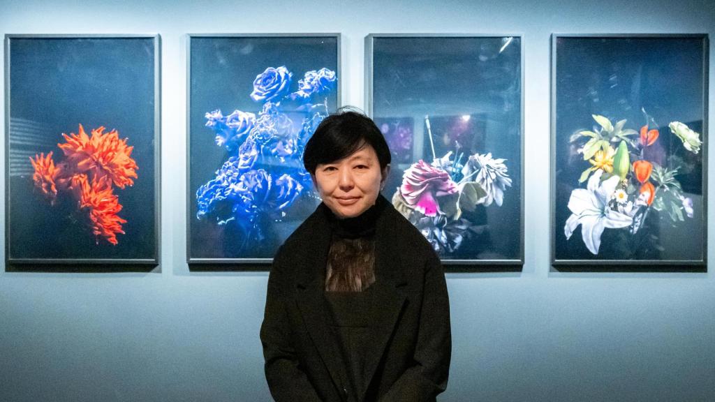 Sakiko Nomura en la Fundación Mapfre. Foto: Cortesía Fundación Mapfre