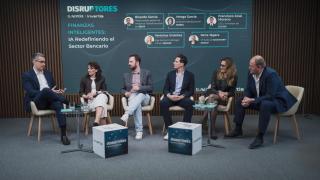 Ricardo García (BBVA), Marga García (BABEL), Alberto Iglesias Fraga (DISRUPTORES), Francisco José Moreno (Logixs), Verónica Ordoñez (SEIDOR) y Ree Jägers (Signaturit Group).