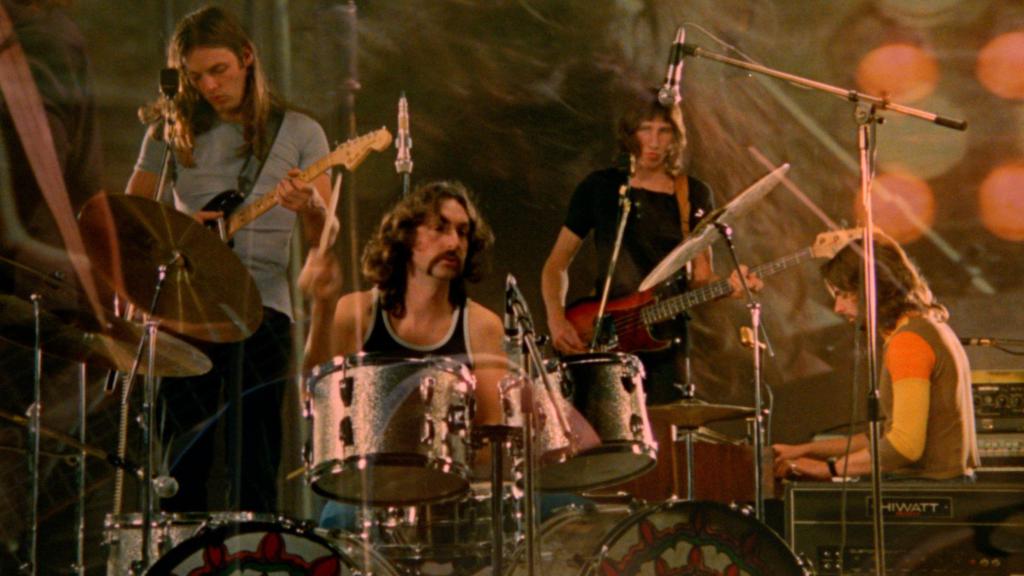 Pink Floyd ensayando para el concierto. Foto: Sony