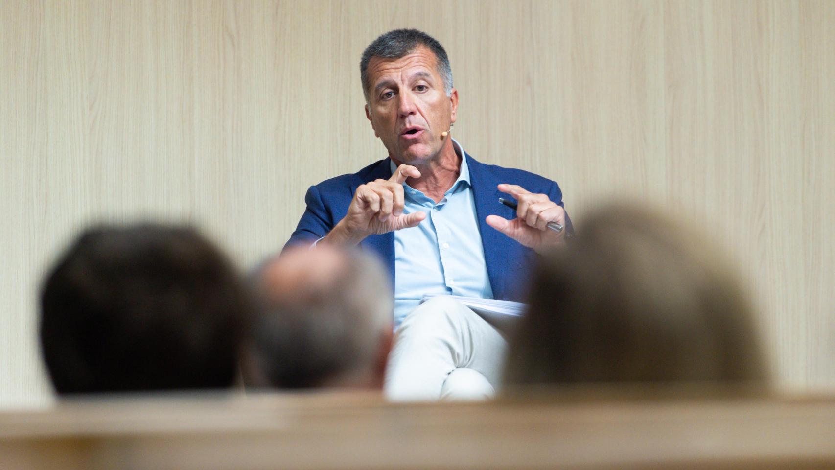 Ángel Nigorra, director general de Bizum, durante un foro en 2023.