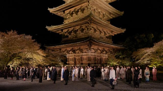 Vista general del desfile de Dior.
