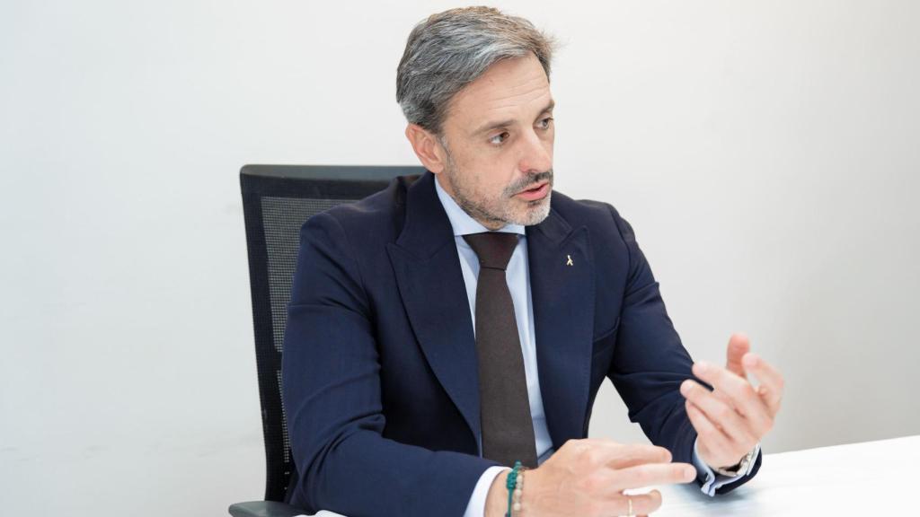 David López, director general de ILUNION TextilCare, en un momento durante la entrevista con ENCLAVE ODS.