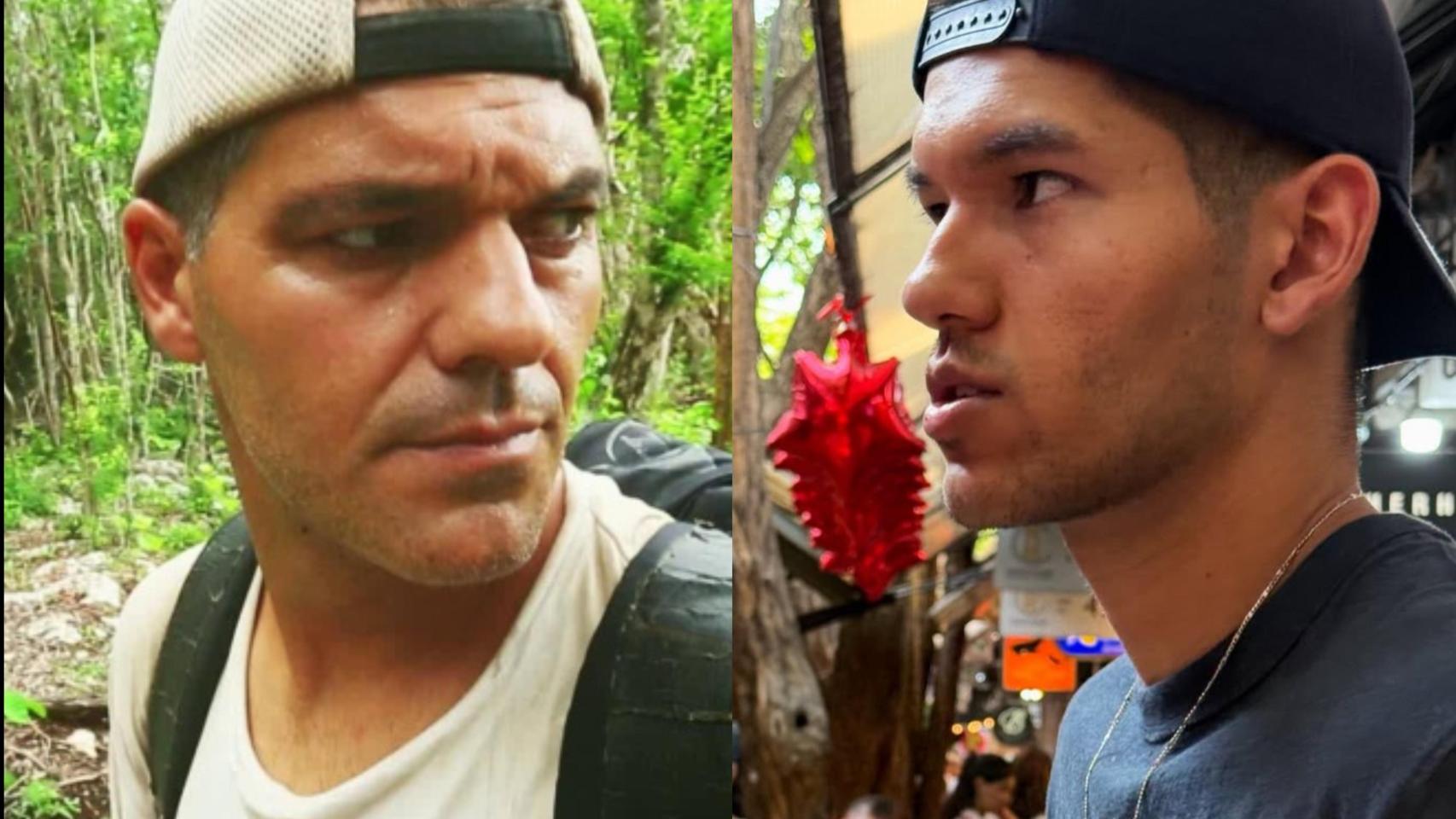 Frank Cuesta, a la izquierda, y su hijo Zape (Instagram: @zapecuesta), a la derecha