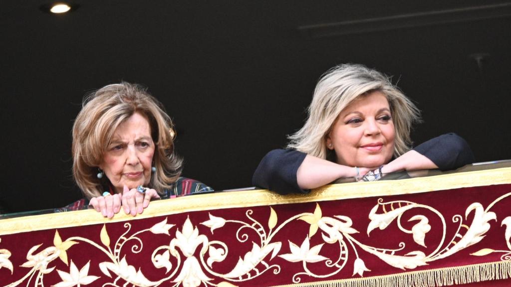 María Teresa y Terelu Campos en la última Semana Santa de Málaga.