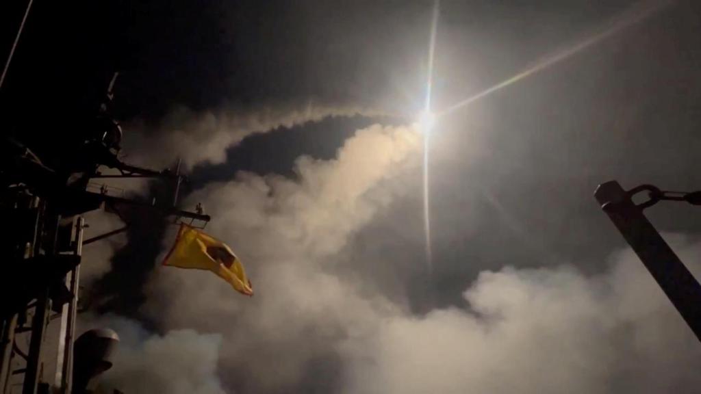 Misiles lanzados en una operación contra los hutíes en Yemen.