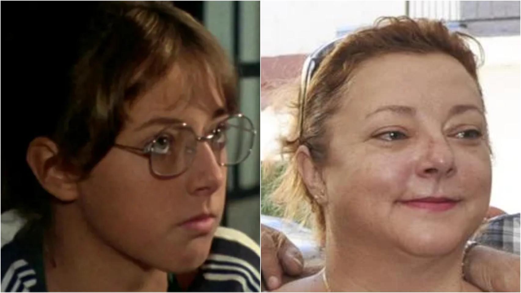 Fotomontaje de BLUPER con Cristina Torres en 'Verano Azul' y en la actualidad.