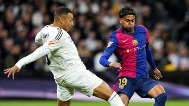 Mbappé y Lamine Yamal, en El Clásico