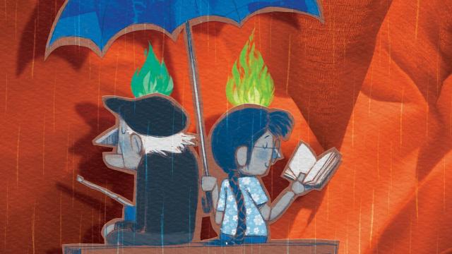 Ilustración de Poly Bernatene para 'Un mar de fueguitos', de Eduardo Galeano (Siglo XXI Editores)