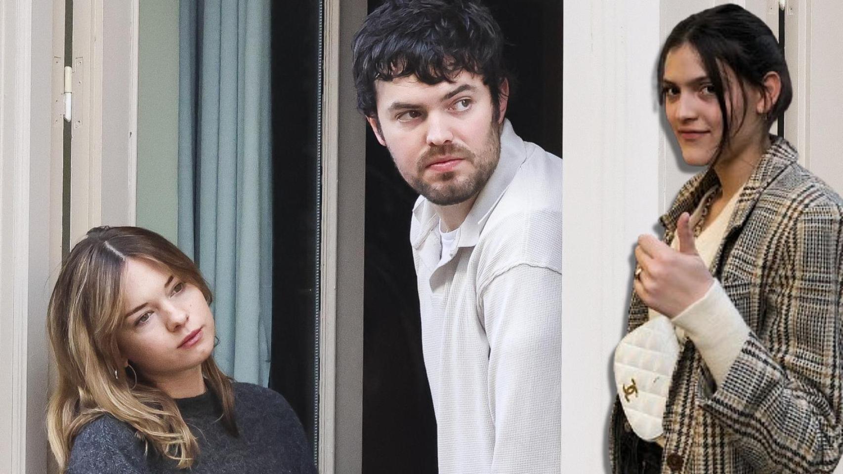 Stella del Carmen y su novio Alex junto a Adaline Gruszynski, en un montaje de JALEOS.