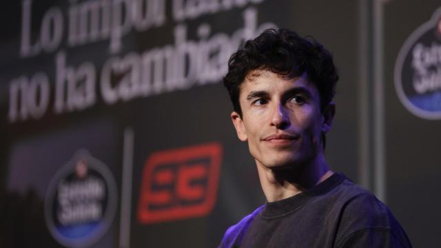 Marc Márquez, durante la conferencia de prensa organizada por Estrella Galicia 0,0 en Madrid.