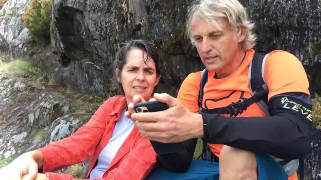 María Ruiz junto a Jesús Calleja en una imagen de archivo.