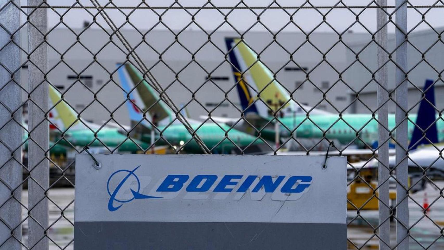 Aviones de Boeing en la fábrica.