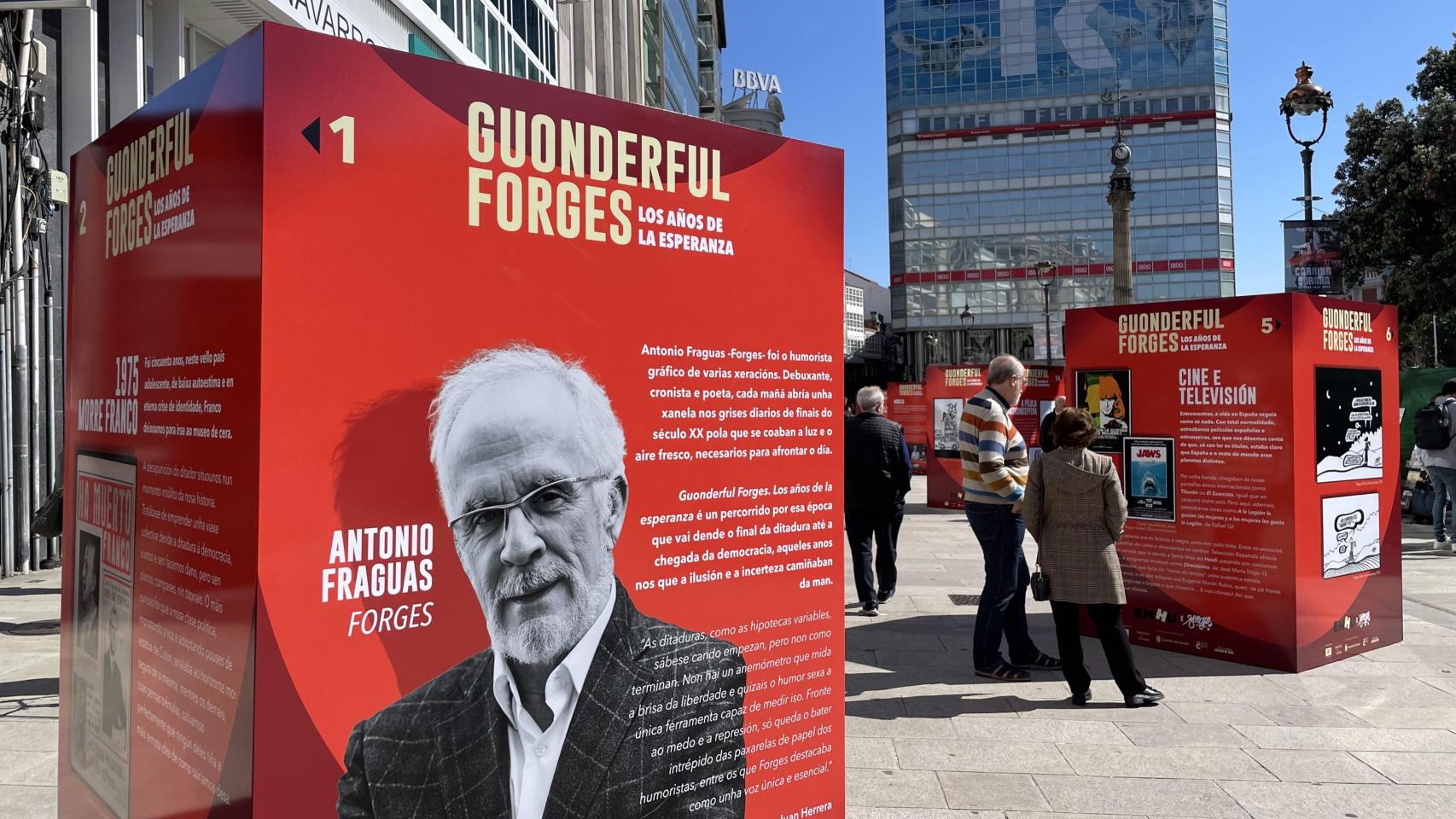 Exposición de 'Guonderful Forges. Los años de la esperanza' del EMHU 2025 en A Coruña.