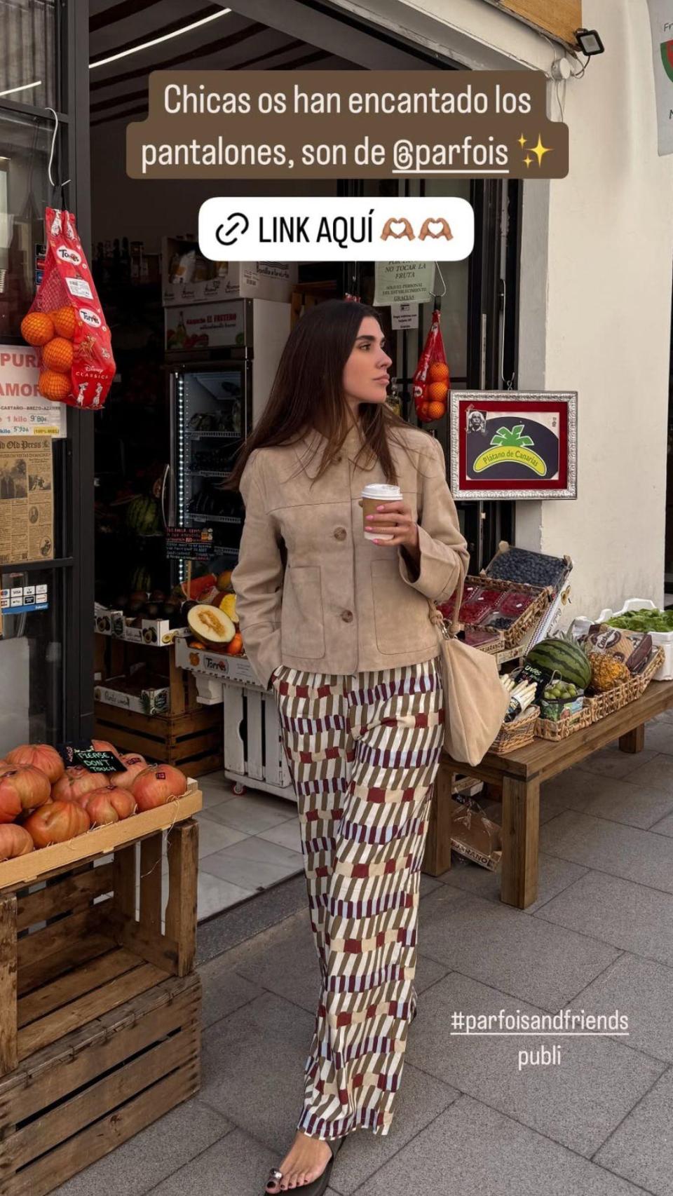 Mery Turiel, en un 'stories' de su Instagram.